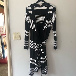 Banana Republic Striped Wrap Dress